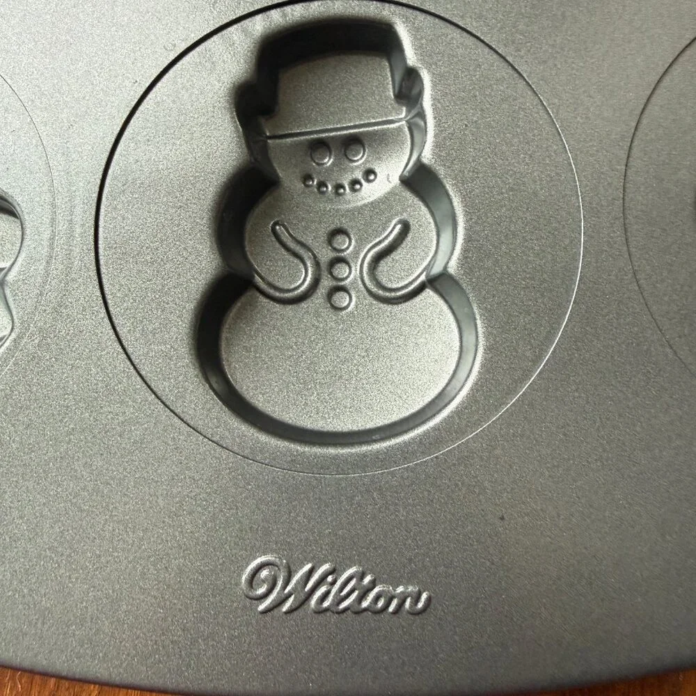 Wilton Christmas Winter Holiday Shapes Non-Stick Cookie Pan - Picture 3 of 3